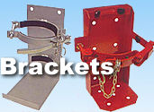 Extinguisher brackets